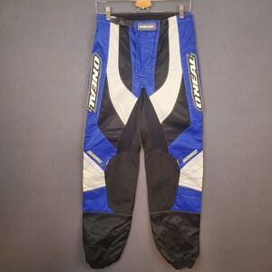 O'Neal Elements Motocross Racing Pant Mens SZ 30 w/Kevlar Black Blue Silver